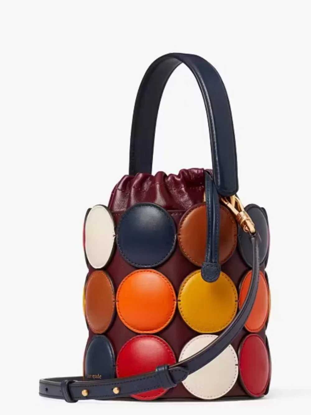 KATE SPADE Dottie Small Leather Bucket Bag Multicolored